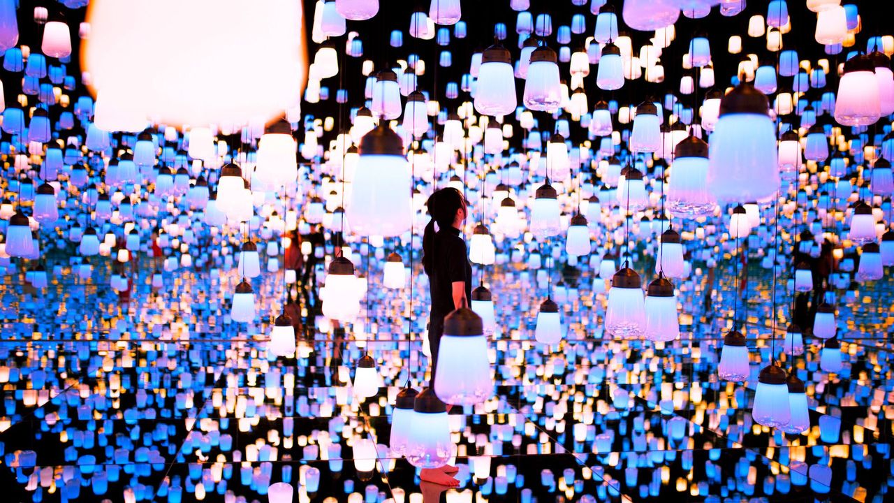 The stunning artworks made of light