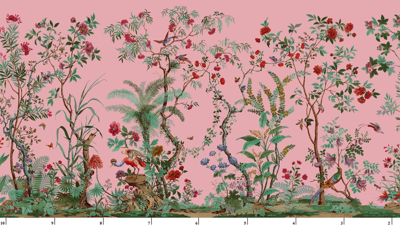 Hand painted chinese wallpaper hires stock photography and images  Alamy