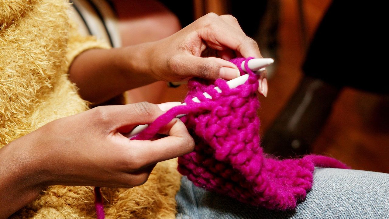 knitting needles – not your average crochet