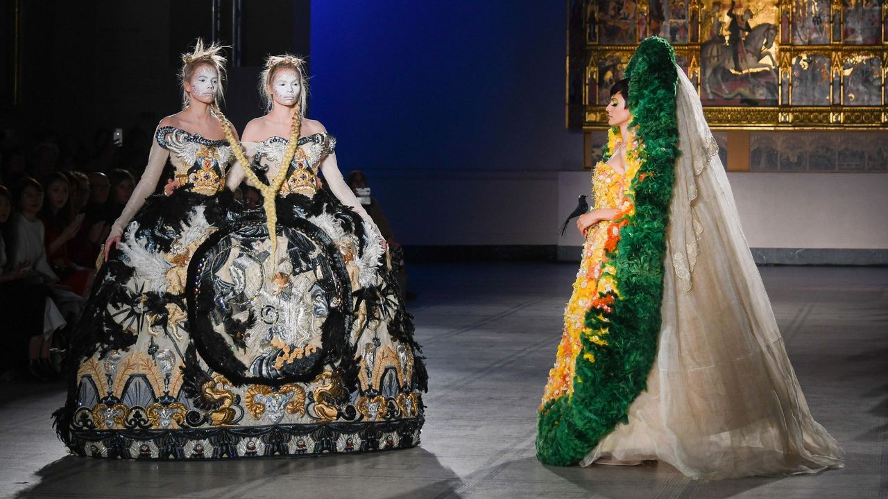 The first major fashion show in Paris featuring creations by