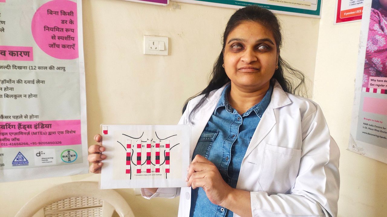 The blind women detecting early stage breast cancer in India
