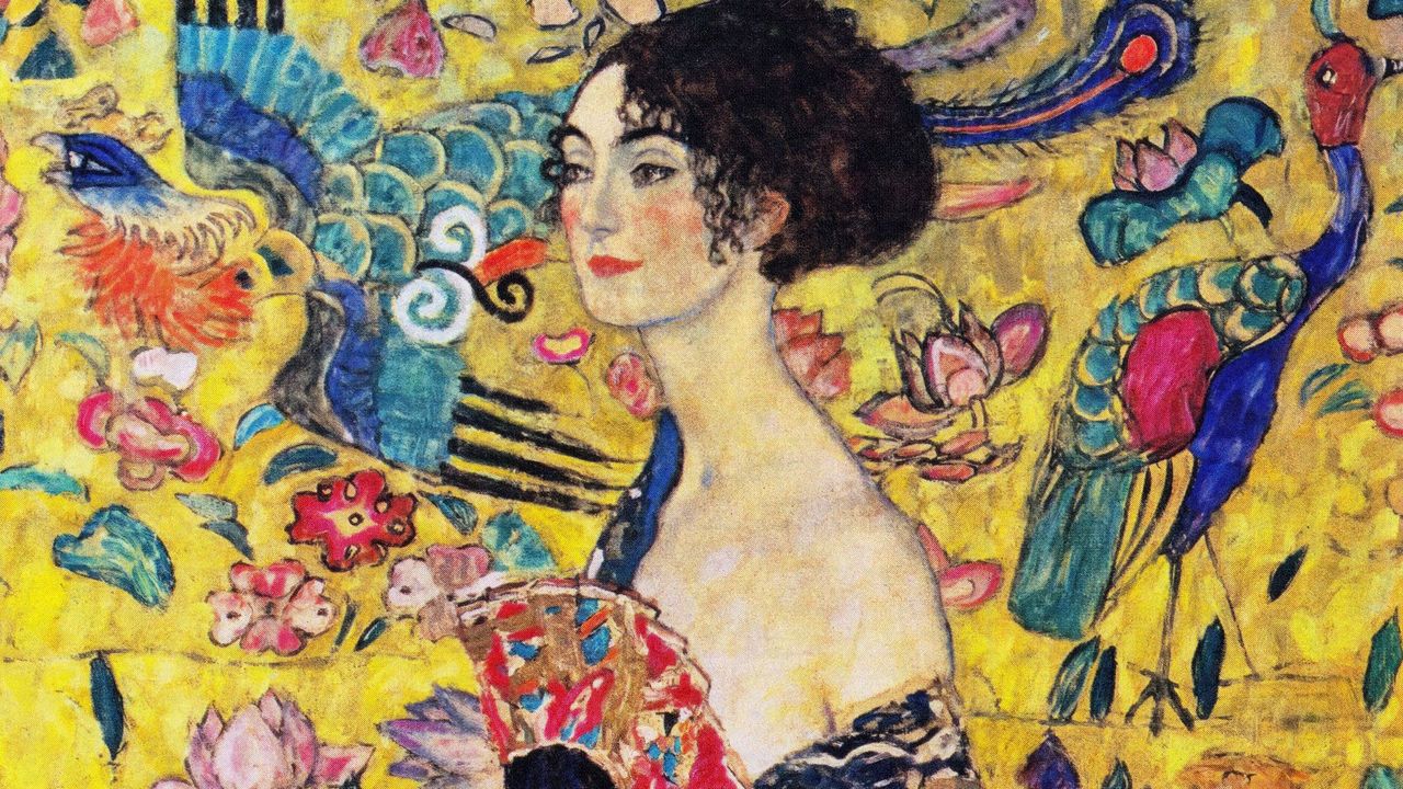 Klimt's Lady with a Fan: The painting that for £85.3m - BBC Culture