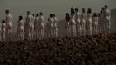 Hundreds strip naked by the Dead Sea