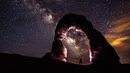 Delicate Arch in Utah, with the Milky Way in the background (Credit: NPS Photo/Alamy) Delicate Arch in Utah, with the Milky Way in the background (Credit: NPS Photo/Alamy)