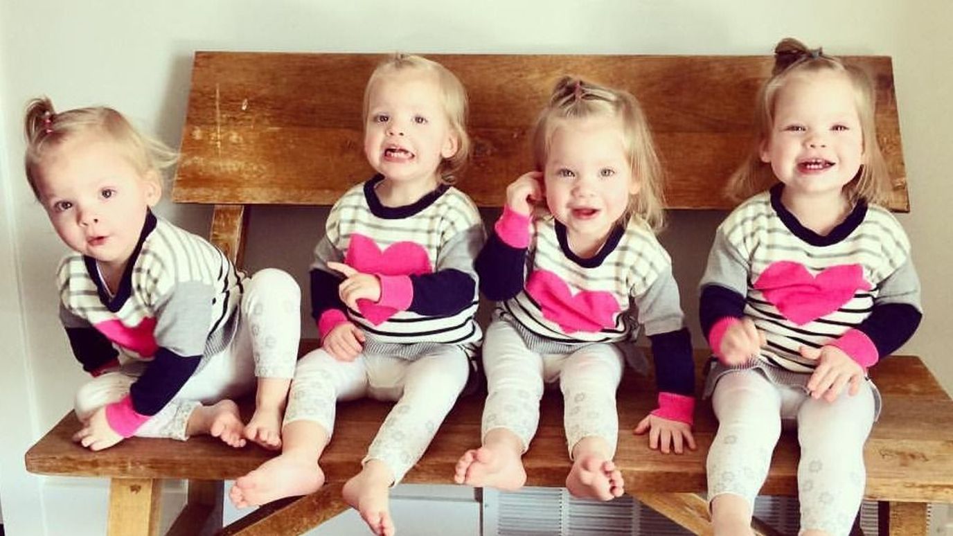 Couple's life changed by quadruplets BBC Reel