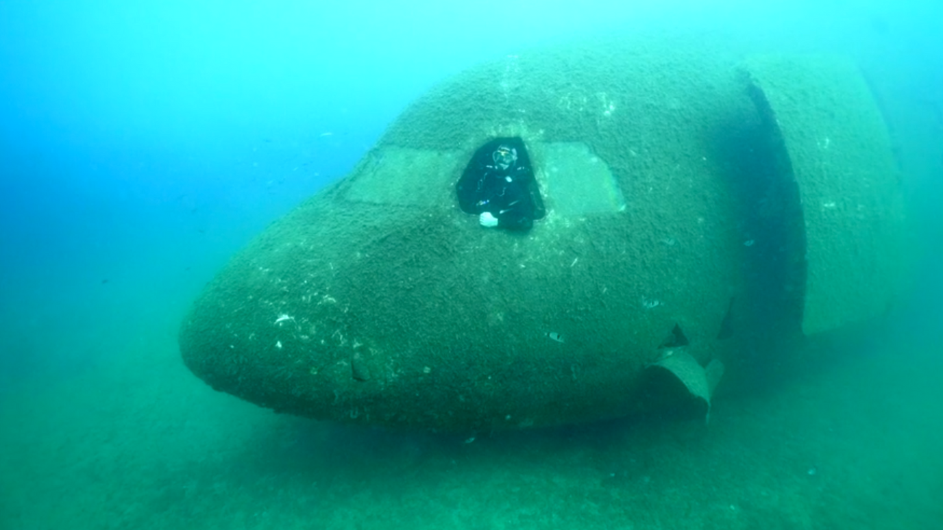 what-happened-after-this-plane-was-sunk-into-the-sea-bbc-reel