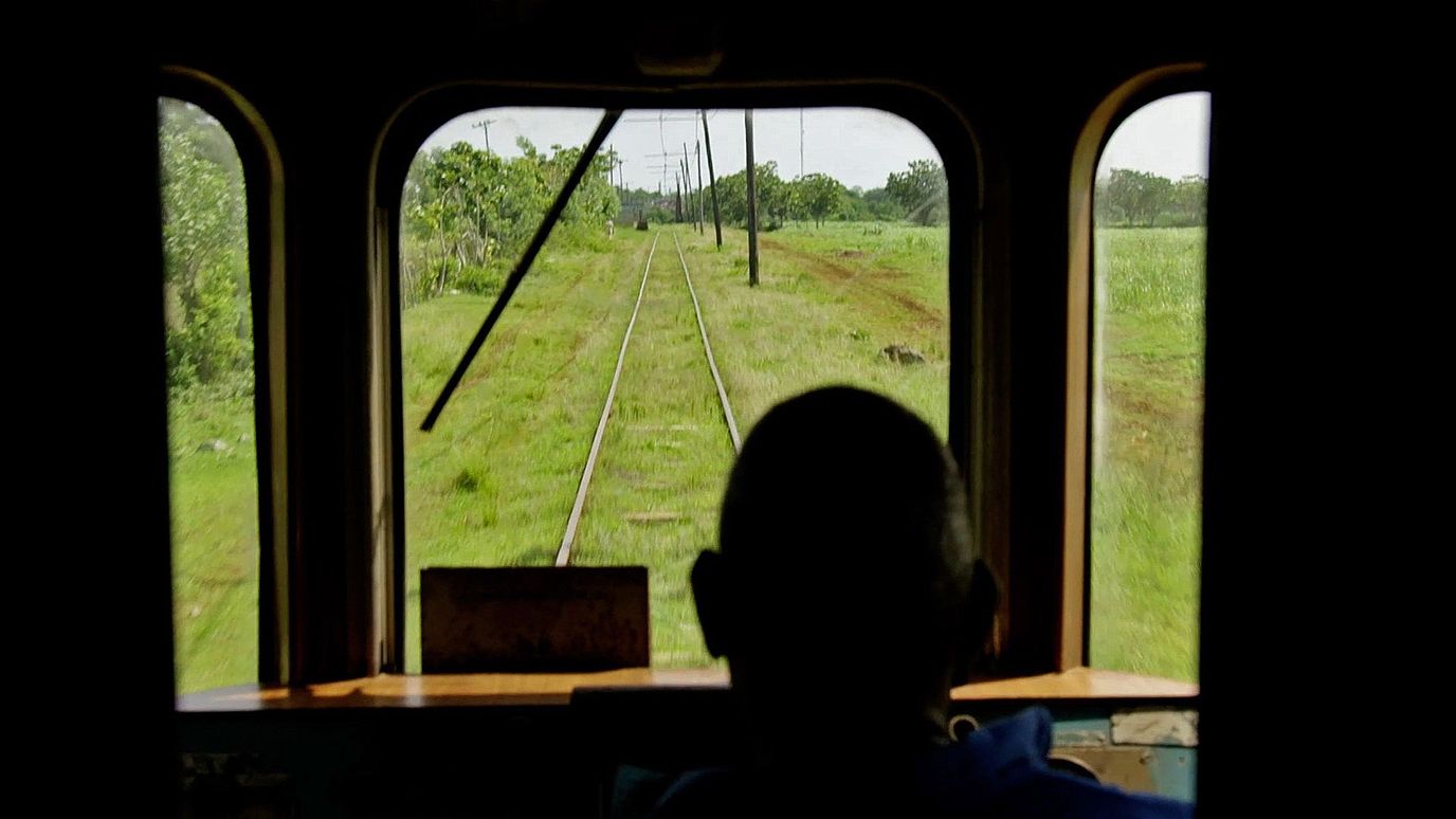 electric train in Cuba