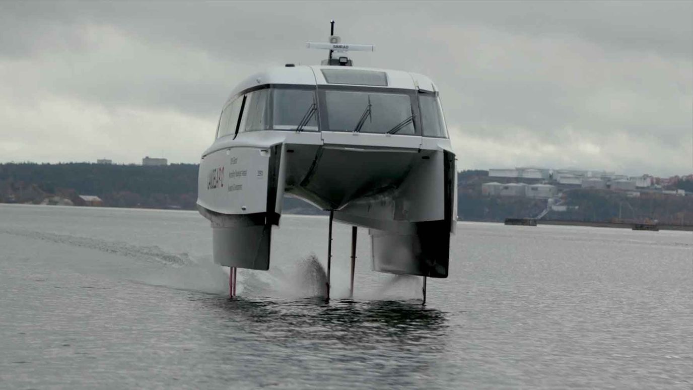 Sweden's electric-powered ferry that can fly