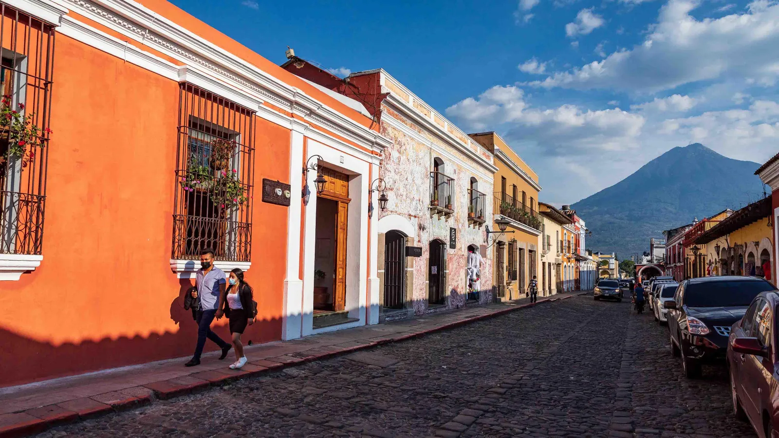 A city living under an active volcano