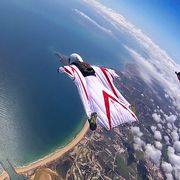 A wingsuit flight from 45,000ft thumbnail