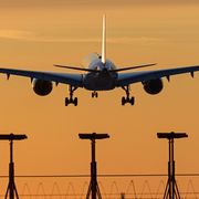 A plane landing at Vancouver airport on 21 March 2020 thumbnail