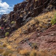 Two boys whistling in the Barranco de Ávalo ravine, La Gomera thumbnail