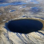 Aerial view of Pingualuit Crater, Quebec thumbnail