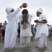 An African cleansing ceremony at Fort Monroe, VA thumbnail