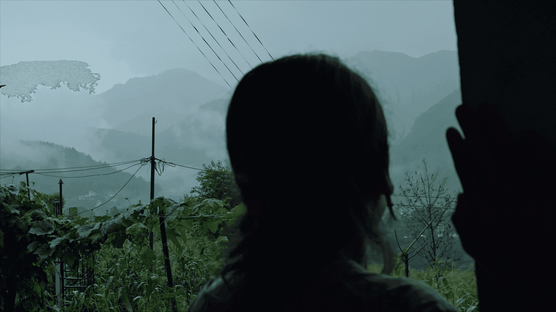 Woman looking outside Woman looking outside