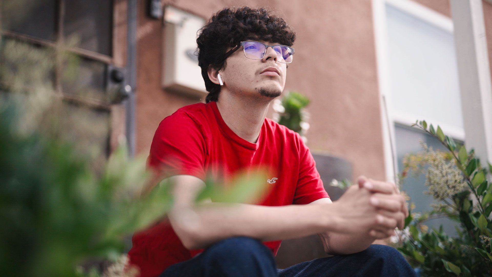 Boy sitting