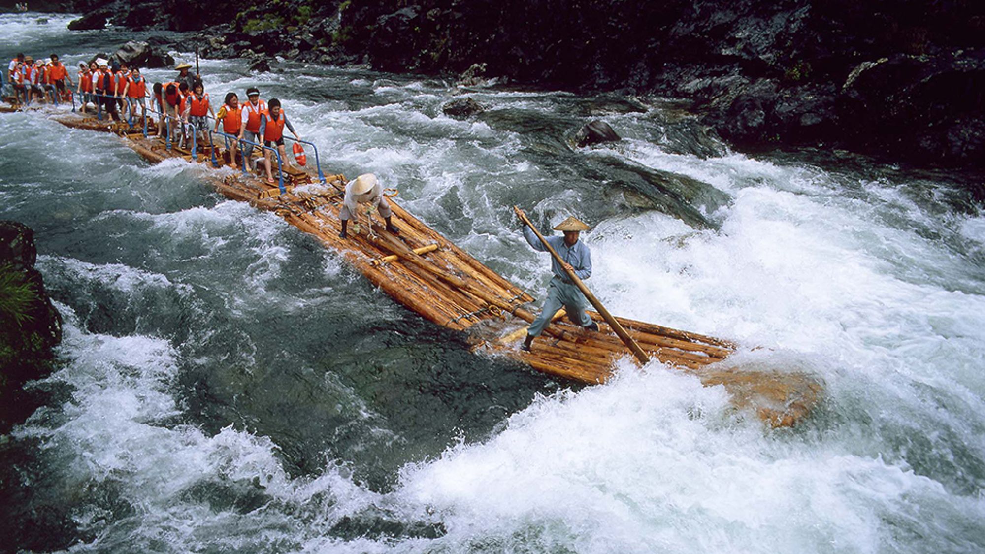 Rafting at Kitayama river