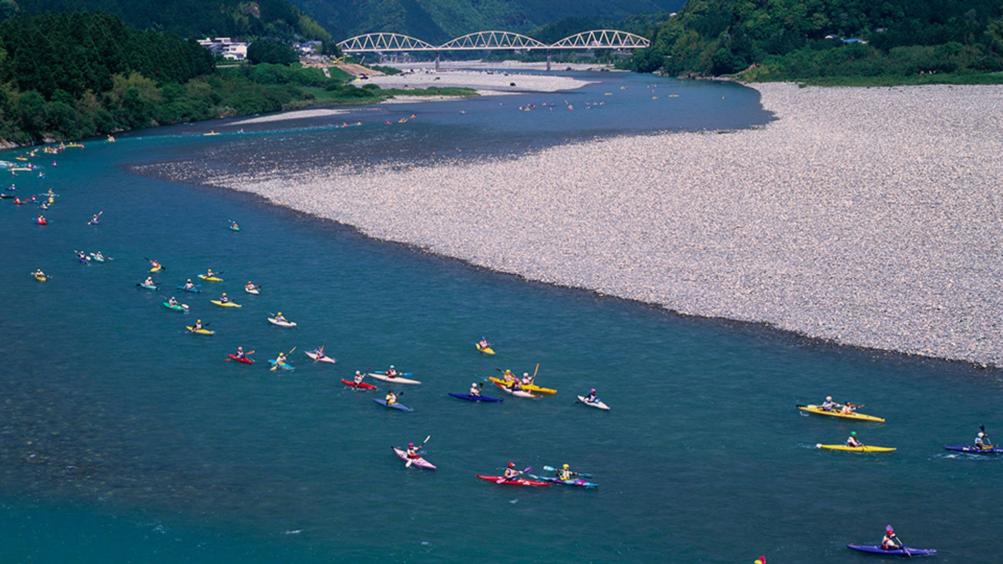 Canoeing at Kitayama river