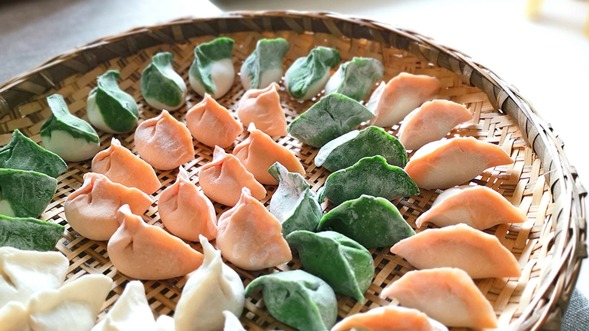 The jiaozi, or Chinese dumpling, symbolises reunion and good fortune