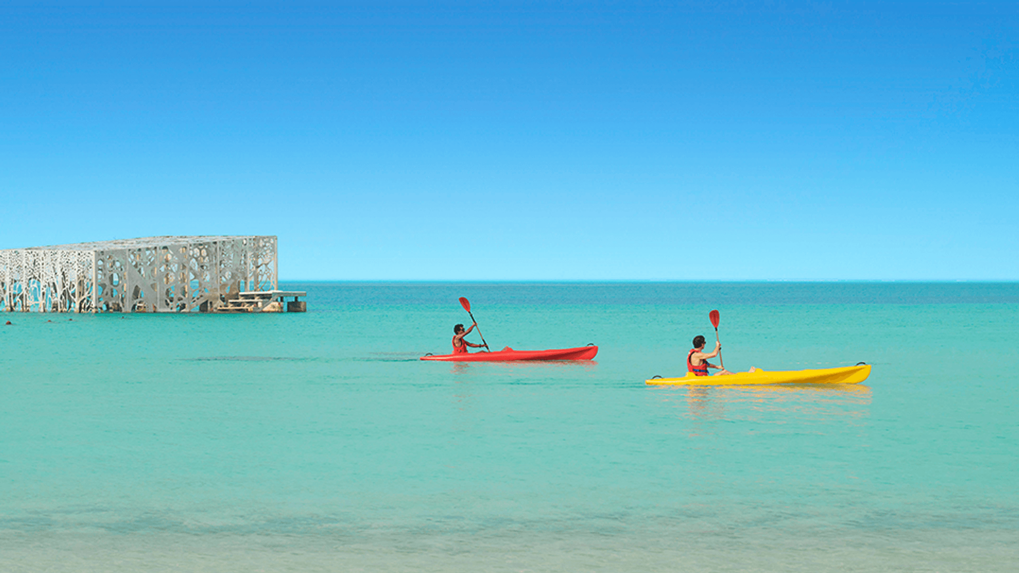 The resort hosts the Coralarium, an astonishing underwater art gallery The resort hosts the Coralarium, an astonishing underwater art gallery