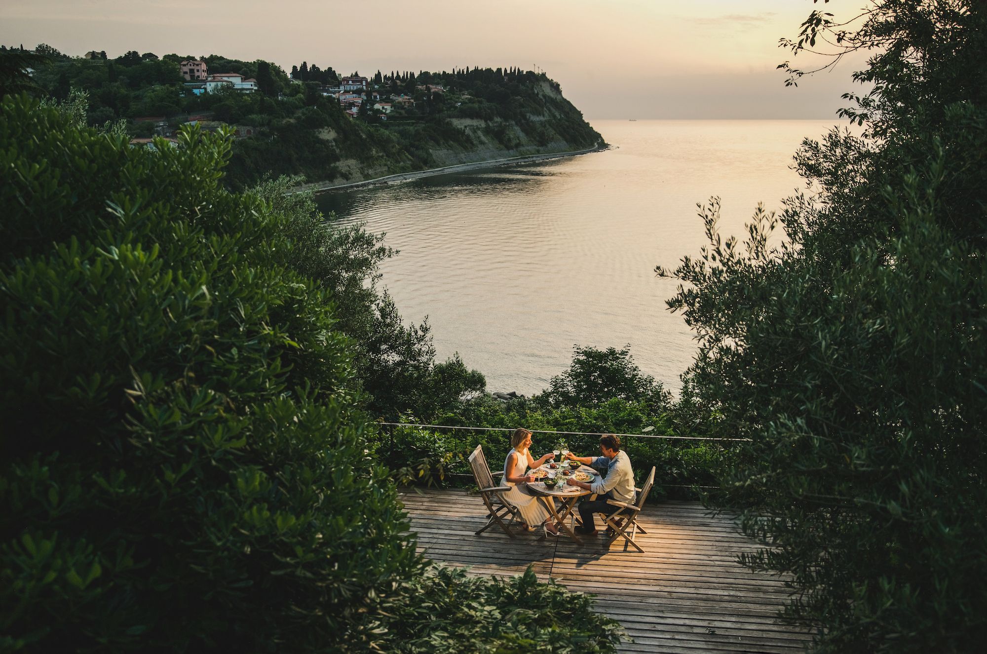 Dinner by the Slovenian coast