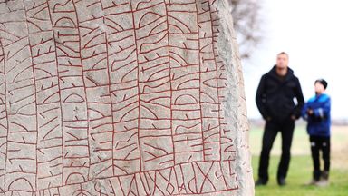 The ancient Viking runestone revealing a modern fear (Credit: Credit: JEPPE GUSTAFSSON/TT News Agency/AFP/Getty Images)