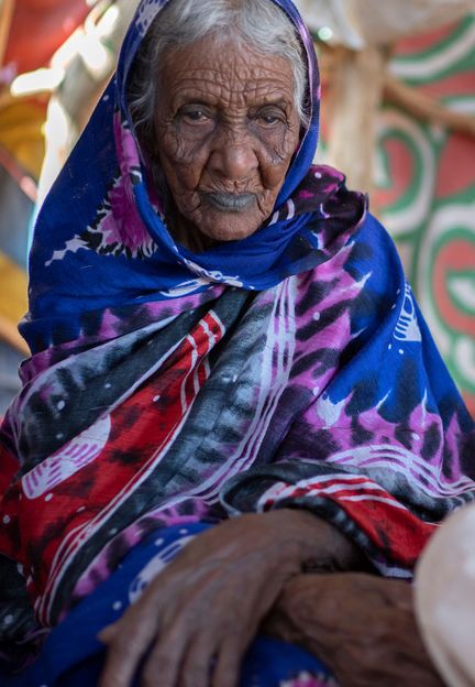 Medina, a 98-year-old Hasania nomad, has seen firsthand how the climate has changed in the Sahara during her lifetime (Credit: Credit: Matt Stirn) Medina, a 98-year-old Hasania nomad, has seen firsthand how the climate has changed in the Sahara during her lifetime (Credit: Credit: Matt Stirn)