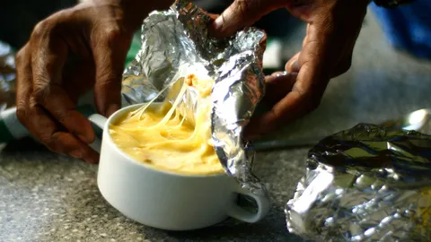 A ‘melting pot’ made of cheese