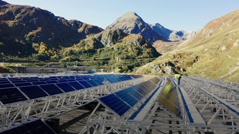 The world’s highest alpine solar farm
