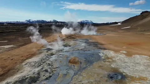 The scientists drilling into a volcano