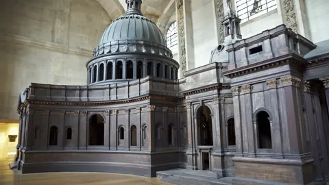 The giant model of St Paul's Cathedral