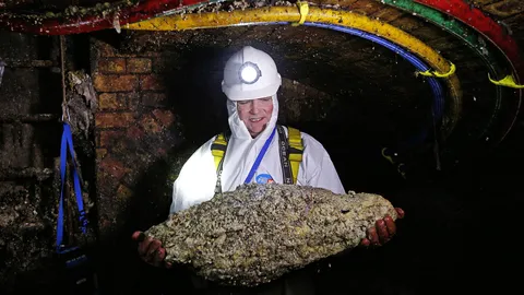 Hunting fatbergs in Britain's sewers