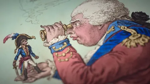 When British humour mocked the king