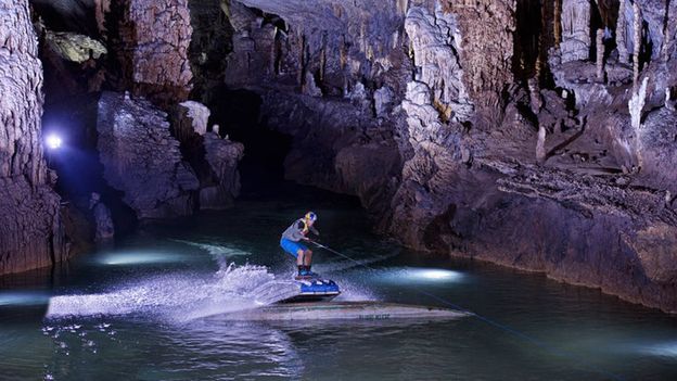 c Travel Rare Wakeboarding Footage In The Wondrous Jeita Grotto