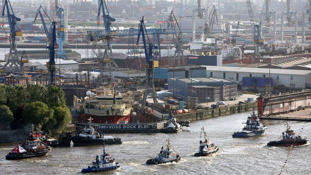 The port of Hamburg (Credit: Adam Berry/Getty)
