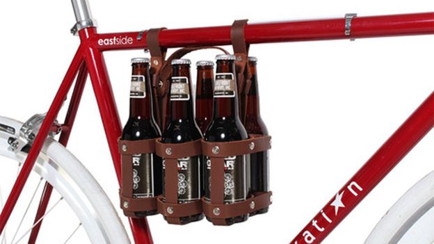 bike beer can holder