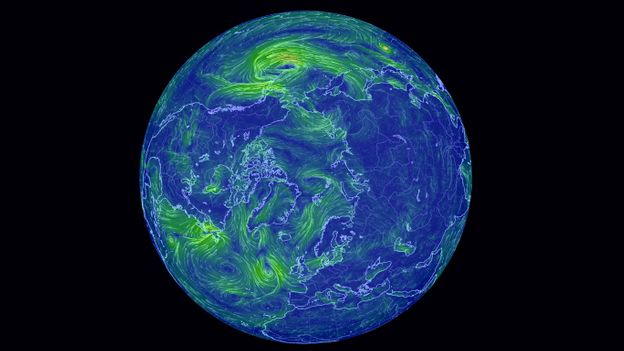 BBC - Earth - This map will show you the windiest place on Earth right now