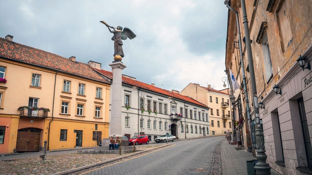 Although it began as an April Fools’ Day joke, Užupis now has its own government, constitution and currency (Credit: Credit: Ana Flašker/Alamy) Although it began as an April Fools’ Day joke, Užupis now has its own government, constitution and currency (Credit: Credit: Ana Flašker/Alamy)