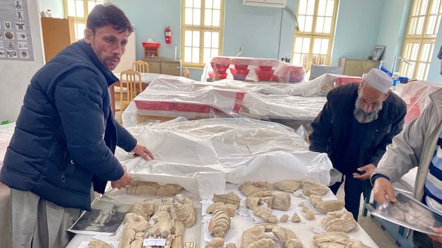 In the past 40 years, staff members have repeatedly hid and rescued the museum's artefacts to save them from destruction (Credit: Credit: Hikmat Noori)