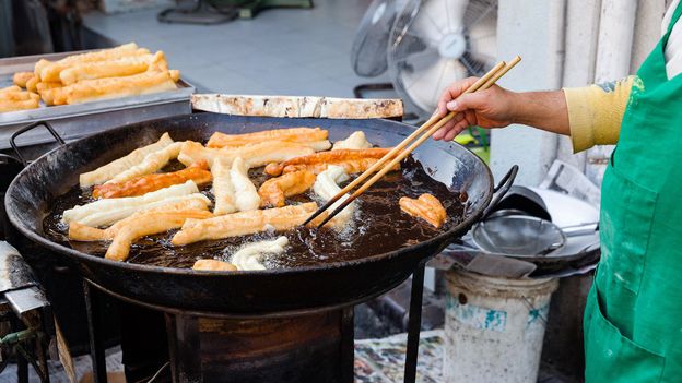 The porra, a plumper cousin of the churro, is similar to Chinese youtiao (Credit: Credit: Evgeny Ermakov/Alamy) The porra, a plumper cousin of the churro, is similar to Chinese youtiao (Credit: Credit: Evgeny Ermakov/Alamy)