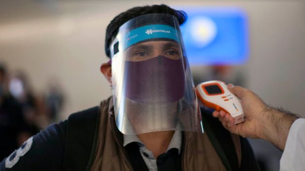 Remote infrared thermometers are already used in airports to detect fevers (Credit: Credit: Julio Cesar Aguilar/Getty Images)