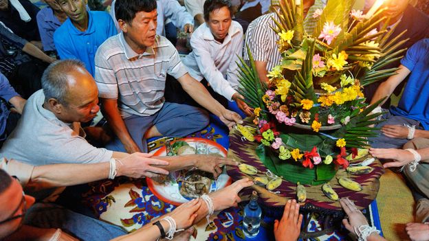 In Laos, bonds with others are literally crucial for people to feel well (Credit: Credit: Hemis/Alamy) In Laos, bonds with others are literally crucial for people to feel well (Credit: Credit: Hemis/Alamy)