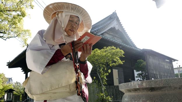 Japan’s Shikoku pilgrimage route is one of the few circular-shaped pilgrimages in the world (Credit: Credit: Newscom/Alamy)