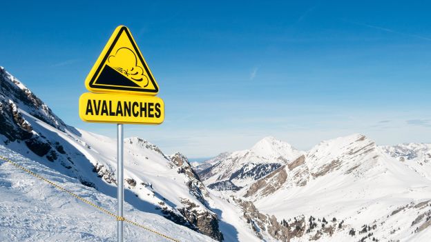 What happens to a mountainside after an avalanche?