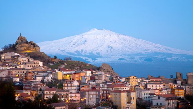 Skiing Mount Etna, Europe's tallest and most active volcano