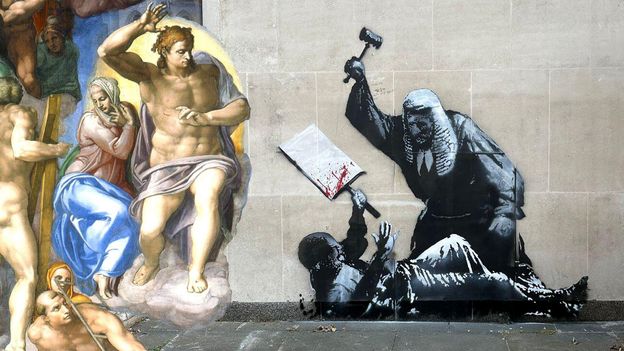 Michelangelo to Banksy: The controversial artworks that fell foul of the law - and were erased