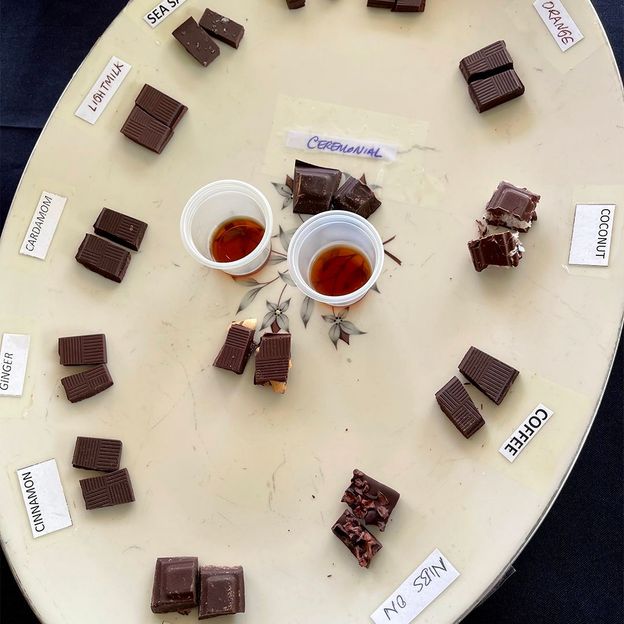 Small-batch chocolate company Ixcacao makes chocolates with many different flavours (Credit: Maggie Downs)