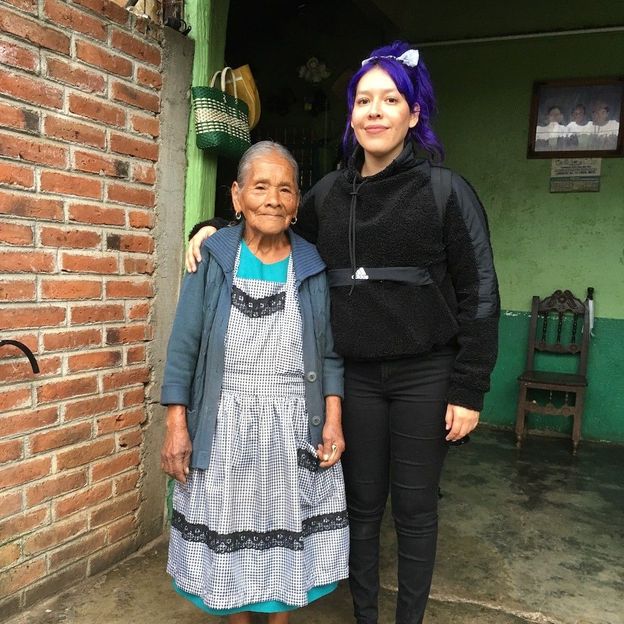 Standing tall and strong at 4ft 10in, my P'urhépecha great-grandmother is an elder of the community who can speak the endangered language (Credit: Stephanie Mendez)