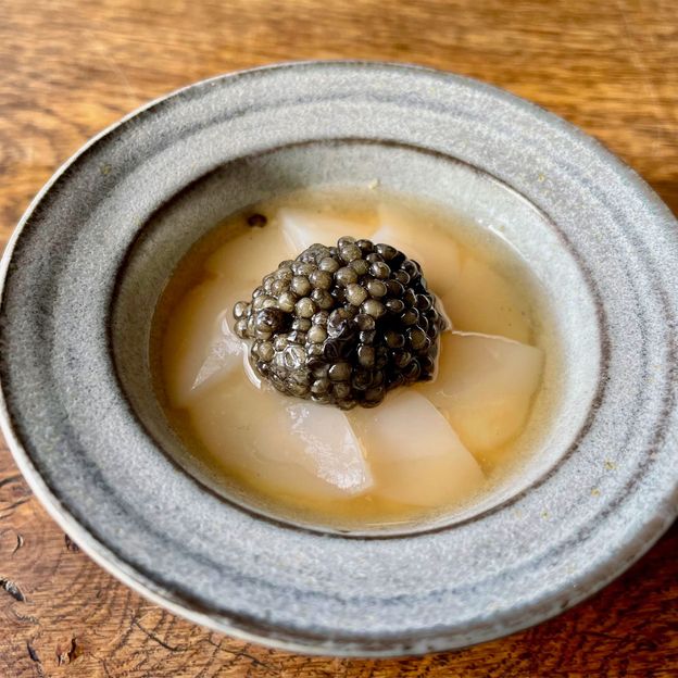 Scallops and caviar (Credit: Adrienne Murray Nielsen)