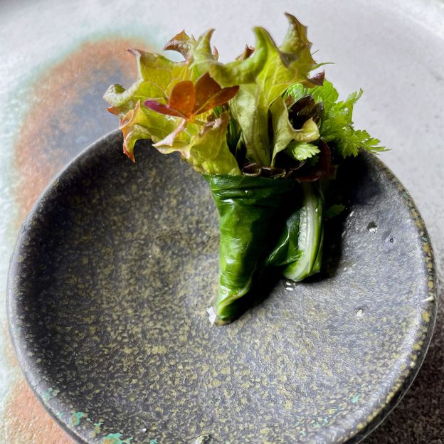 Bouquet of Greenland greens (served with Mattak) (Credit: Adrienne Murray Nielsen)